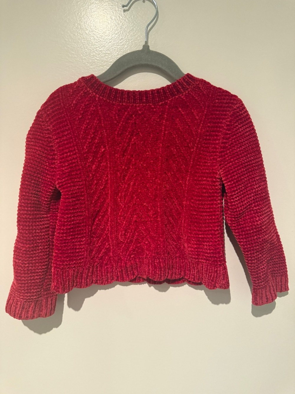 Tommy Bahama Girls Red Chenille Knit Sweater 2T
